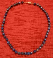 prächtige Lapislazuli Kette  Halskette 14 kt  585 Gold ca. 50 cm Niedersachsen - Hoya Vorschau