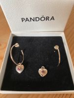 Pandora Ohrringe Mix Match Silber Herz mit Rhodolith SELTEN Kreis Ostholstein - Eutin Vorschau