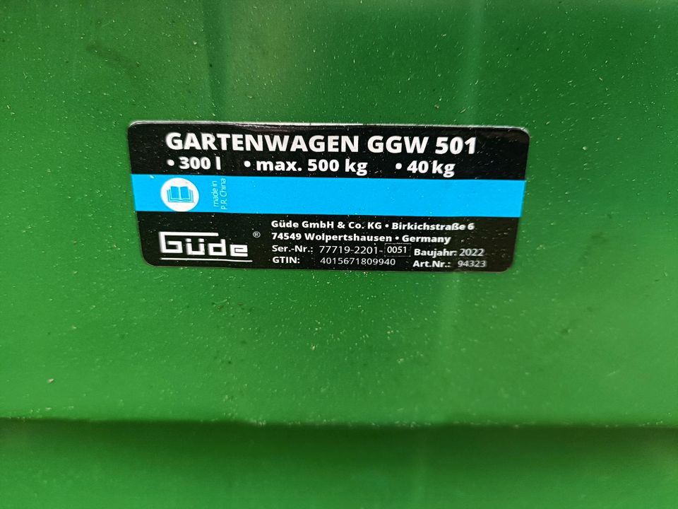 Gartenwagen Güde GGW 501 Gr. Schubkarre in Waltershausen