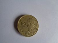 50 Cent Münze Aenta aus dem Jahr 2002, Prägung F Niedersachsen - Hameln Vorschau
