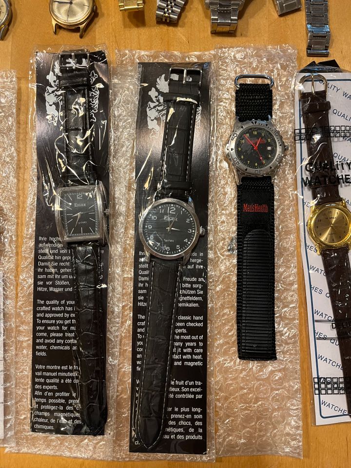 Uhren Armbänder Konvolut Breitling Barracuda Bulova Kienzle in Haßloch