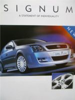 irmscher Opel Signum Katalog 2/2003 Broschüre Nordrhein-Westfalen - Minden Vorschau