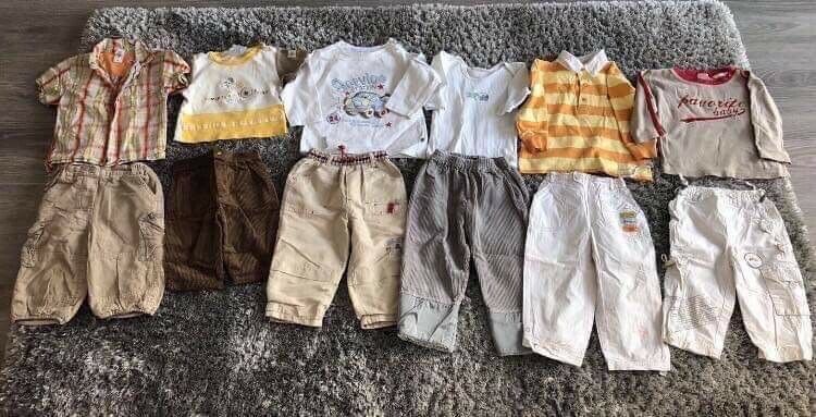 Baby Kinder Klamotten Strampler, Hosen, Shirt, Pullover, Mütze in Altendorf