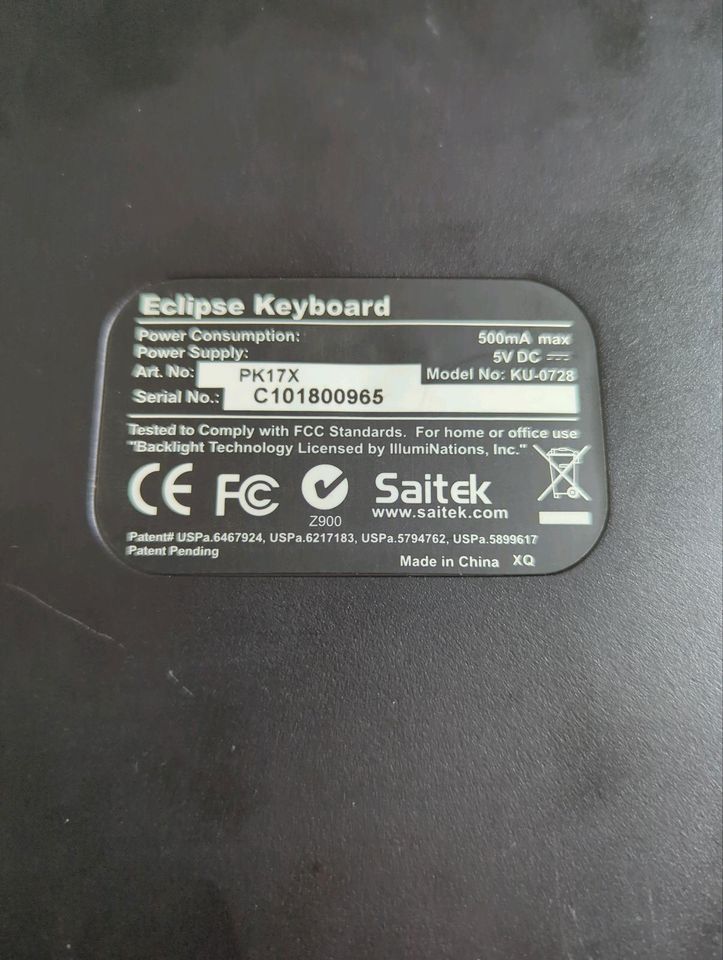 Saitek Eclipse Keyboard Tastatur in Meißner