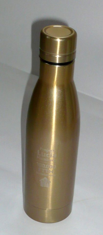 Avenue Vasa Edelstahl Thermo Iso Trinkflasche goldfarben 0,5L Neu in Lübeck