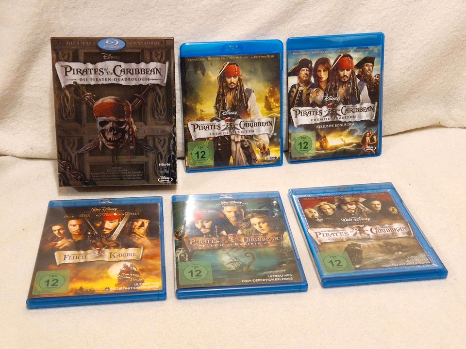 Pirates of the Caribbean 1-4 Quadrologie Blu-ray Boxset in Schorndorf