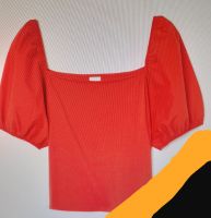 H&M Damen Stretch Shirt Puffärmel schwarz rot gelb Gr. M L NEU Nordrhein-Westfalen - Waldfeucht Vorschau