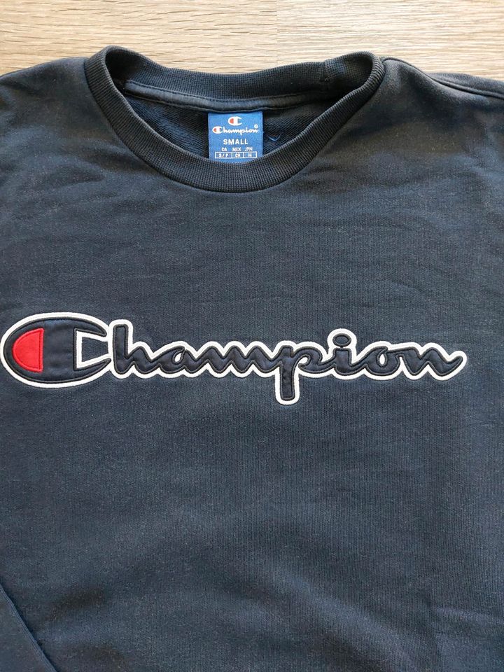 marine jetzt blau Champion eBay Eschenburg - | Größe Kleinanzeigen Sweatshirt Hessen in Pullover ist S Kleinanzeigen