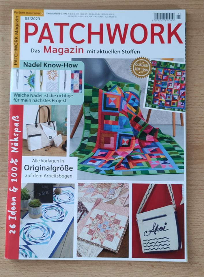Zeitschrift "Patchwork Magazin Nr 05/2023" in Herzogenaurach