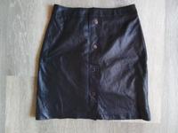 Rock schwarz in Leder-Optik herrlich weich von COMMA in Gr. 34 Schleswig-Holstein - Großsolt Vorschau