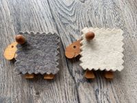 Legnomagia Schafe Magnete Holz Wollfilz Niedersachsen - Großefehn Vorschau