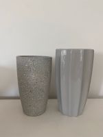 2 graue Vasen Blumenvasen Deko Keramik Nordrhein-Westfalen - Krefeld Vorschau