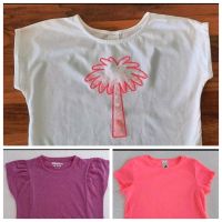 ♥️  3 T-Shirts Yigga Palomino Pailletten Pink Spitze 134 Nordrhein-Westfalen - Herdecke Vorschau