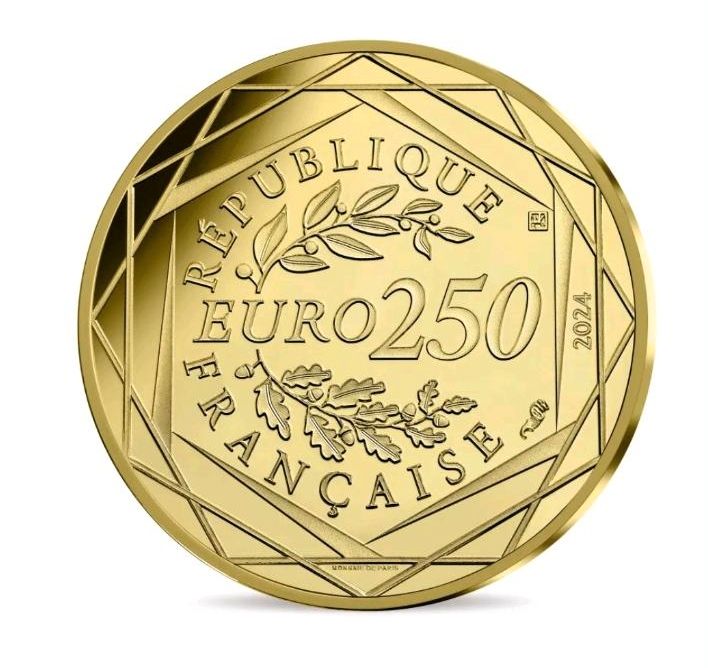 250 Euro € Goldmünze Paris Olympia 2024 Maskottchen in Frankfurt am Main