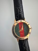 Vintage Gucci Uhr, Original, schwarz, 14 K vergoldet München - Allach-Untermenzing Vorschau