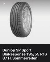 Dunlop SP Sport BlueResponse 195/55 R16 87H Sommerreifen Dresden - Striesen-Süd Vorschau