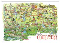 Orientierungskarte "Das westliche Oberbayern", ungelaufen Berlin - Reinickendorf Vorschau