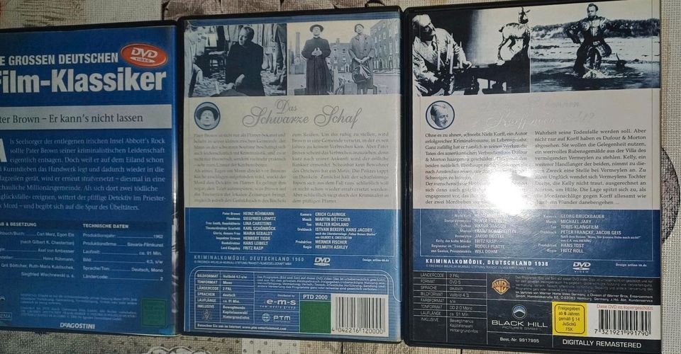 Heinz Rühmann,Das Schwarze Schaf,Pater Brown...Dvd in Asbach