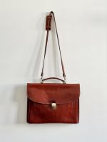 Vintage Leder Aktentasche braun Unisex Tasche Italien Echtleder Berlin - Charlottenburg Vorschau