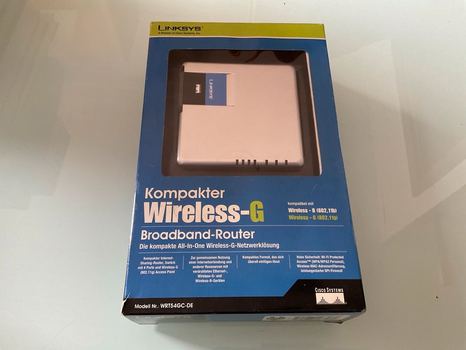 Kompakter Wireless-G WRT54GC-DE Router in Lohmar
