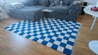 Teppich mit Schachbrettmuster in Blau Schwerin - Altstadt Vorschau