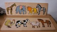 Steckpuzzle aus Holz Tiere Bauernhof Afrika Saarland - Merchweiler Vorschau