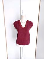 VERO MODA weinrote Kurzarm Bluse V-Ausschnitt 34 Sachsen-Anhalt - Lutherstadt Wittenberg Vorschau