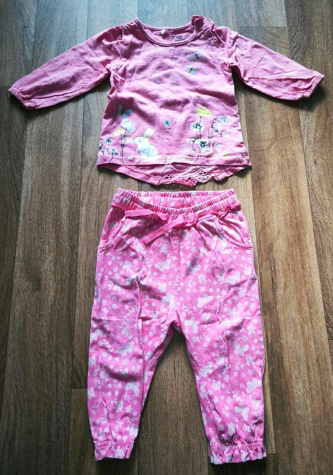 Babybekleidung Topomini Langarmshirt+Jogginghose,Gr.74,rosa,getr. in Plauen