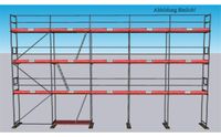 Layher Gerüst Komplettpaket 106qm - Feldlänge 2,57m - Länge 12,85m - Arbeitshöhe 8,30m - 100qm, 105qm, 110qm Hessen - Eschenburg Vorschau