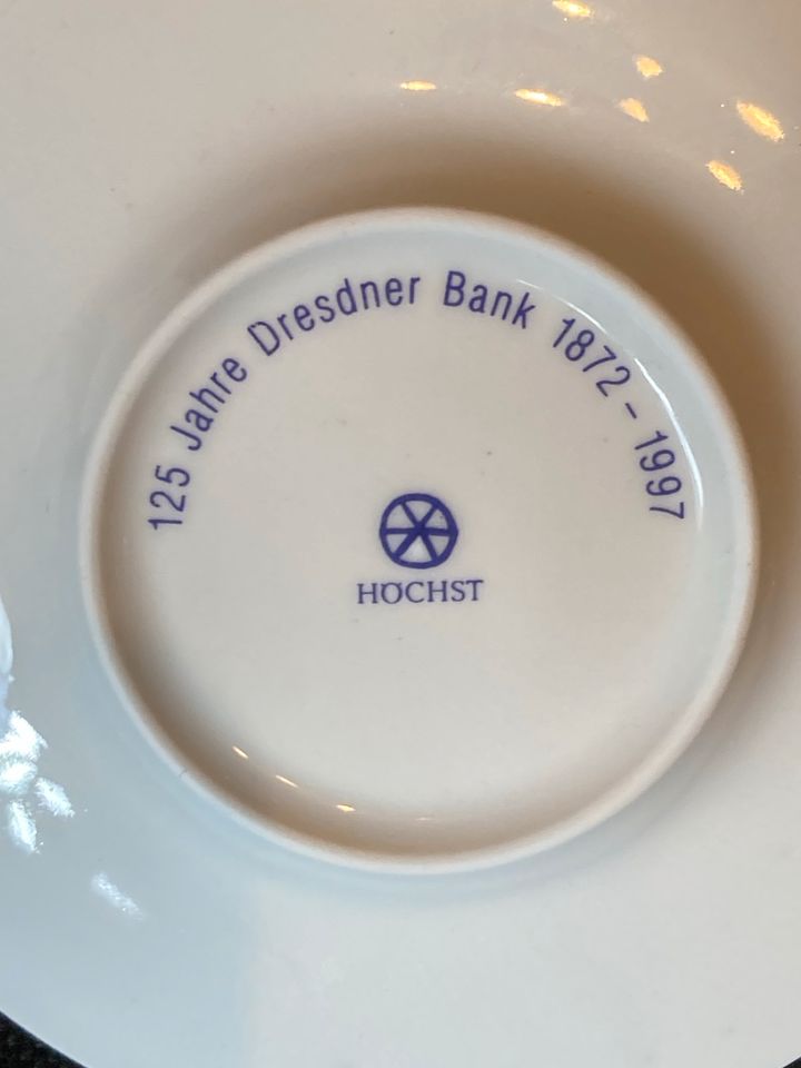 Set 2 Espresso -/Mokkatassen von Höchst - 125 Jahre Dresdner Bank in Rheinfelden (Baden)
