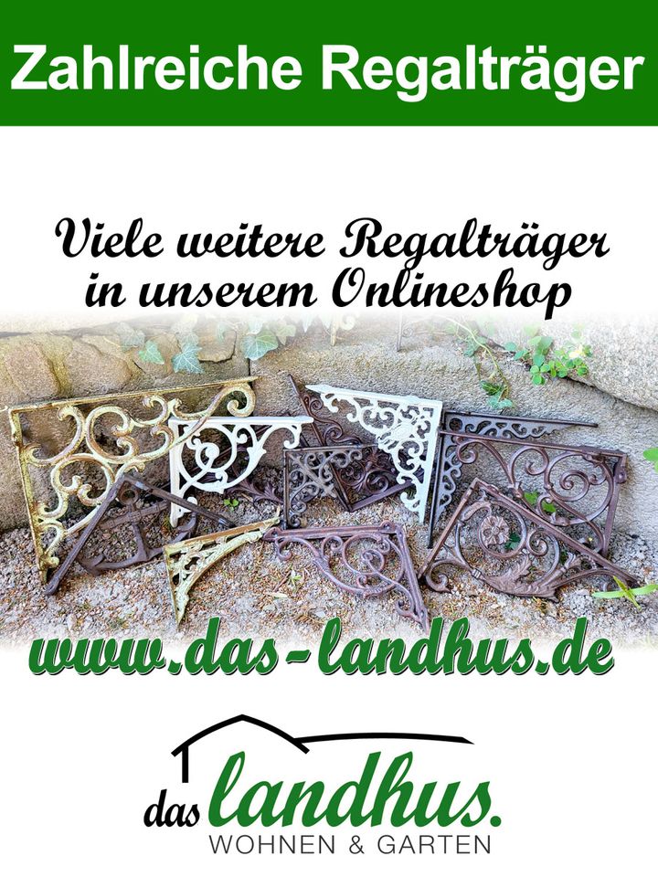 Shabby Chic Regalträger 21x21cm Gusseisen Regalstütze NEU/VERSAND in Freiburg im Breisgau