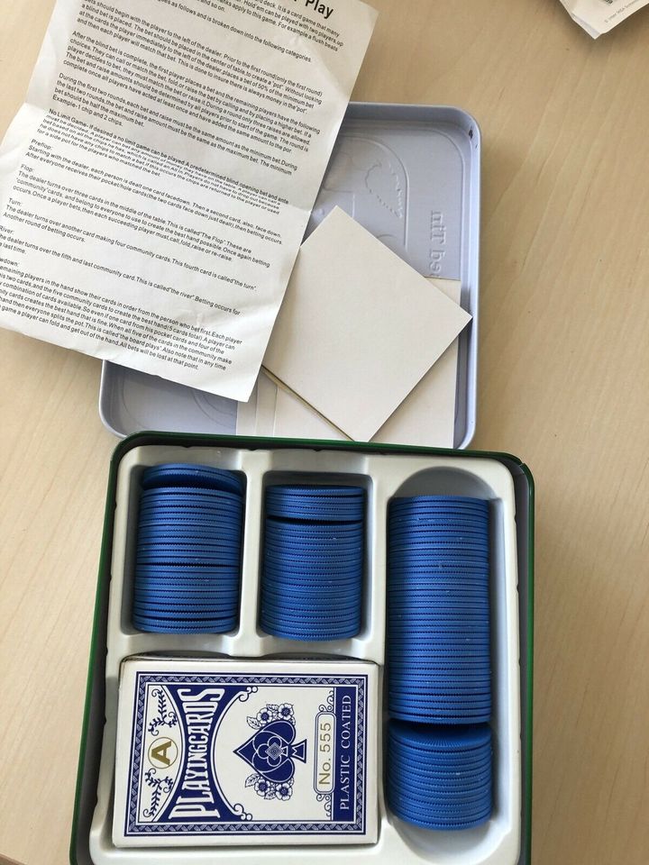 Poker Set neu in Dose in Lauchheim