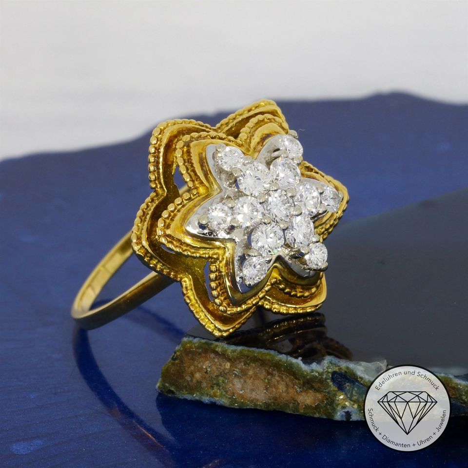 M*166010 Wert 4.750,- Brillanten 0,85 ct Ring 750 Gold 18 KT XXYY in Essen