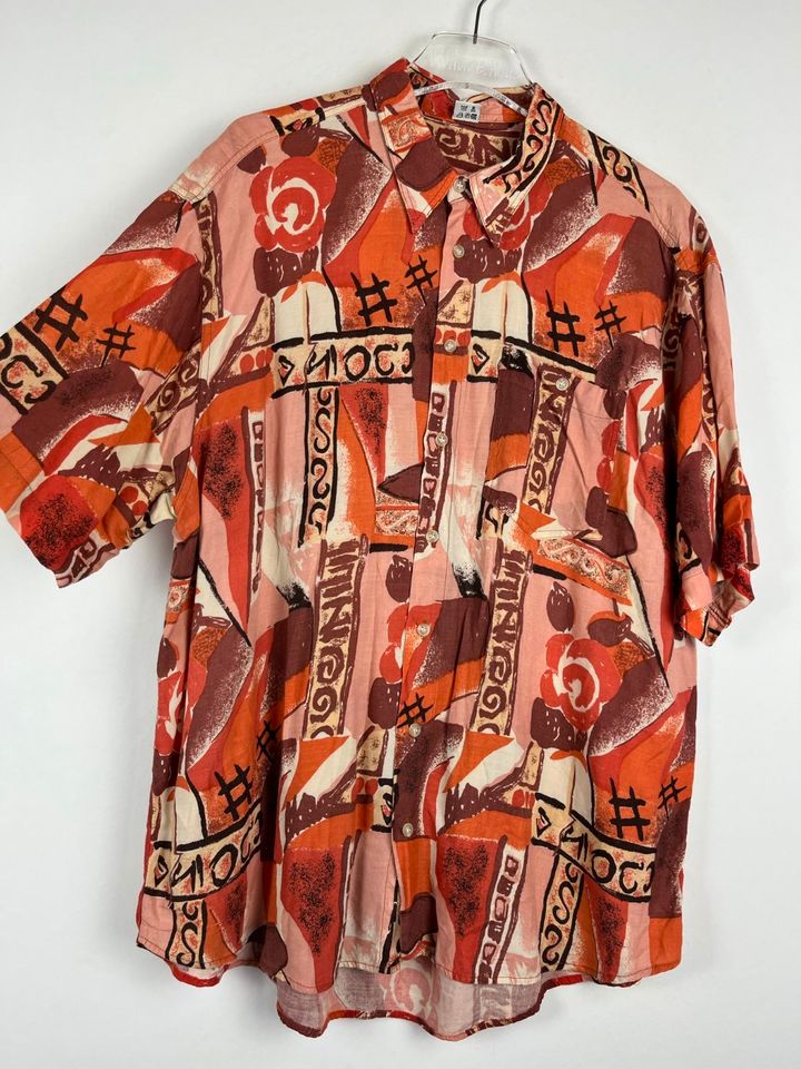 Vintage Crazy Pattern Hemd - Retro Shirt - Oldschool - 90s -Gr. L in Neuenhaus