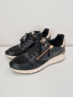 Tamaris Sneaker Gr. 37 schwarz Gold mit Absatz Niedersachsen - Stuhr Vorschau