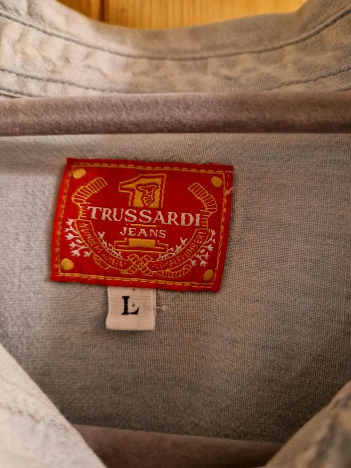 Trussardi Hemd, Jeanshemd, Vintage Größe L in Bad Birnbach