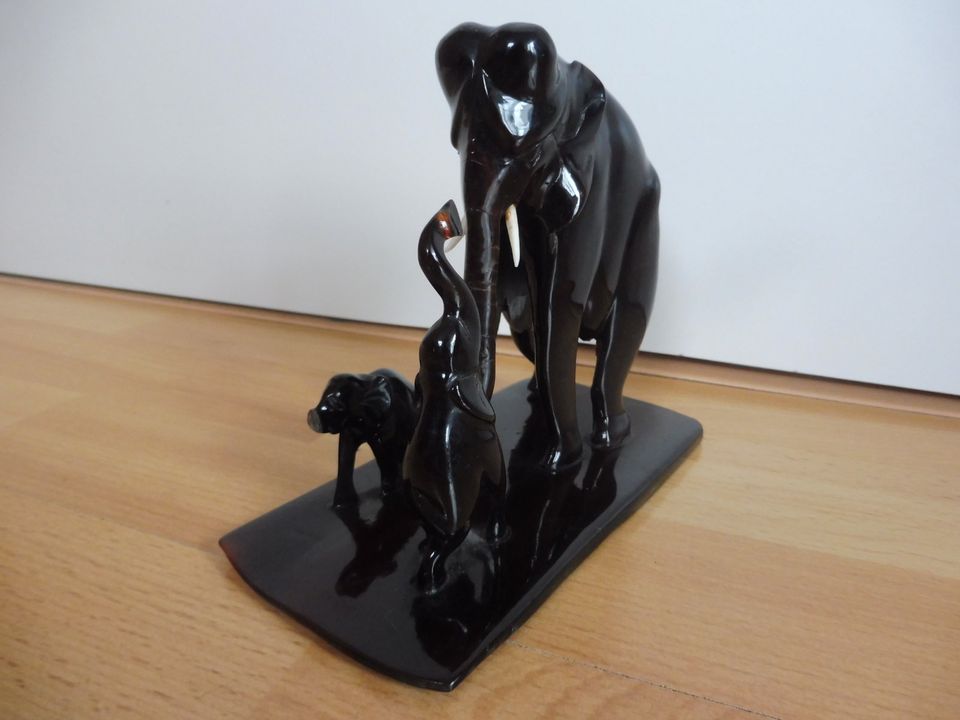 Figur Elefantenfamilie - braun lackiert - 14 cm in Berlin