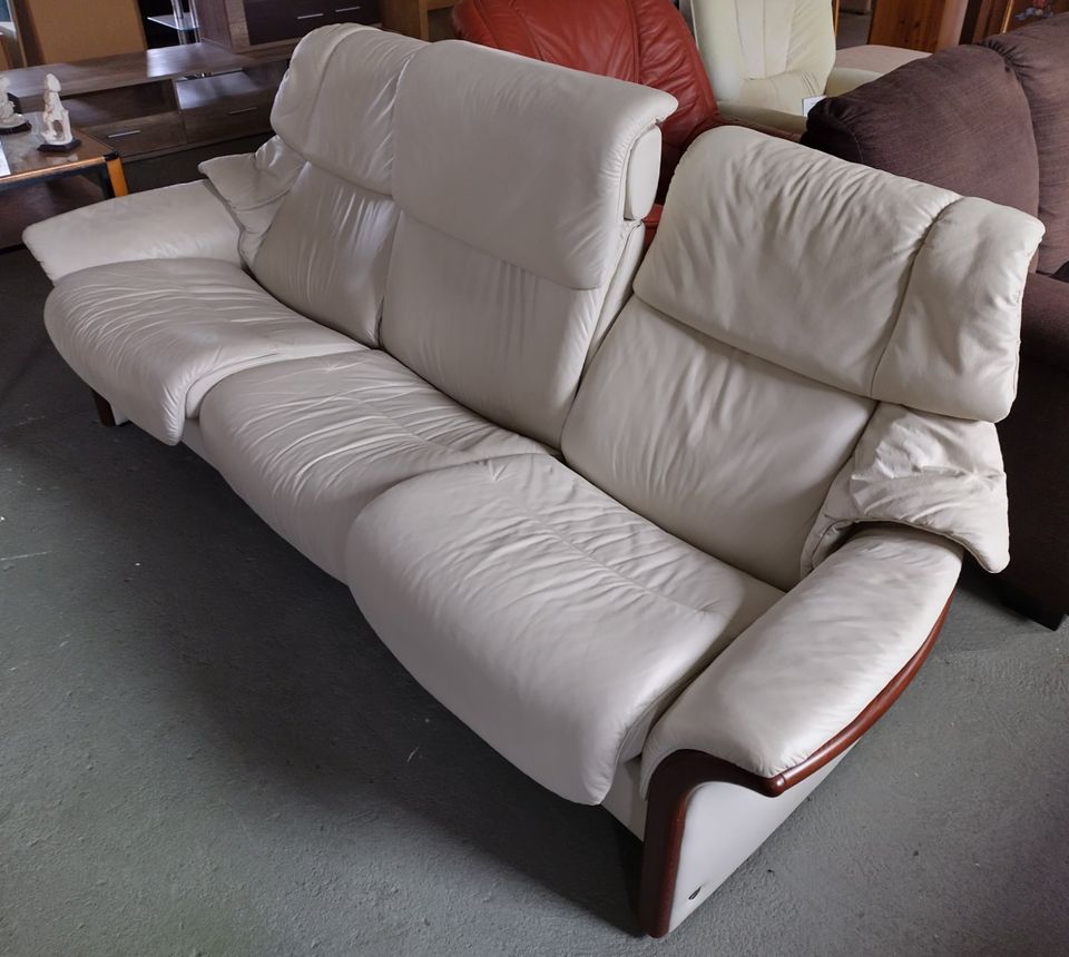 Ledercouch, Sofa, Couch, Relaxfunktion, echtes Leder in Demmin