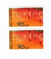 Ungestempelte Doppel-Briefmarke Marathon Berlin 1981 Bayern - Kirchham Vorschau