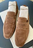 Braune Wildleder Loafer von Santoni Gr. UK 9 / US 10 Hessen - Bad Soden am Taunus Vorschau