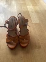 Keilabsatz, Wedge Schuhe Sandalen, braun Bayern - Neufahrn Vorschau