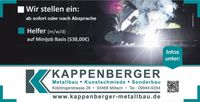Minijob, Helfer im Metallbau, 538,00€ Job Bayern - Miltach Vorschau