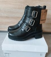 Damen Schuhe Boots Stiefel von Promod Leder schwarz Gr 36 NEU Baden-Württemberg - Steinen Vorschau