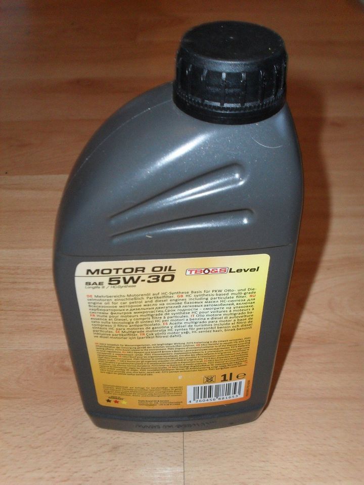 TBO&S Motoröl SAE 5W-30 Longlife III 1 Liter - NEU und UNGEÖFFNET in Duisburg