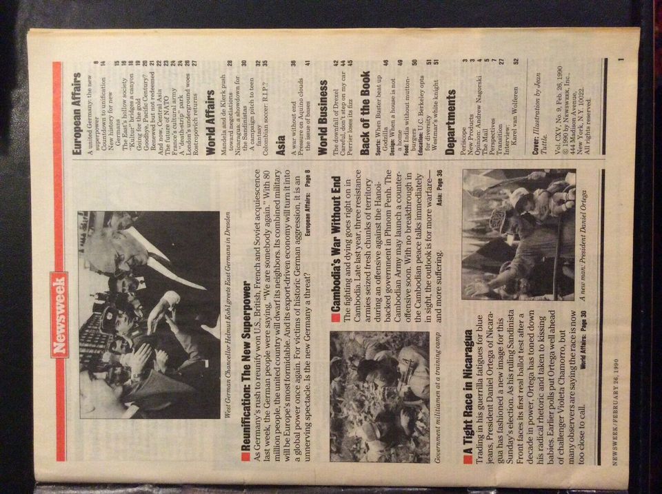 Newsweek Newsmagazine 1990 in Volkach