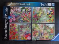 Ravensburger Puzzle 4x 500 Teile UK Happy Days No.4 Blumen Garten Niedersachsen - Lingen (Ems) Vorschau