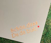 Aufkleber, Schön dass Du da bist ❤️Gold, Geschenk Spiegel Sticker Nordrhein-Westfalen - Oelde Vorschau
