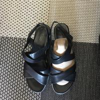 Gabor Sandalen Schuhe Keilabsatz schwarz Leder Gr.40/ 6 1/2 TOP! Hessen - Bad Camberg Vorschau