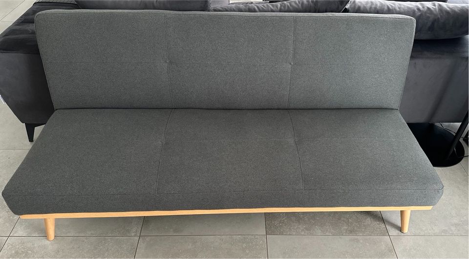 3-Sitzer Sofa Ingram  / grau - Couch - Schlafsofa in Elsenfeld