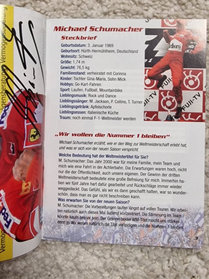 Zeitschrift, Michael Schumacher Formel-1-NEWS 2001 in Recklinghausen